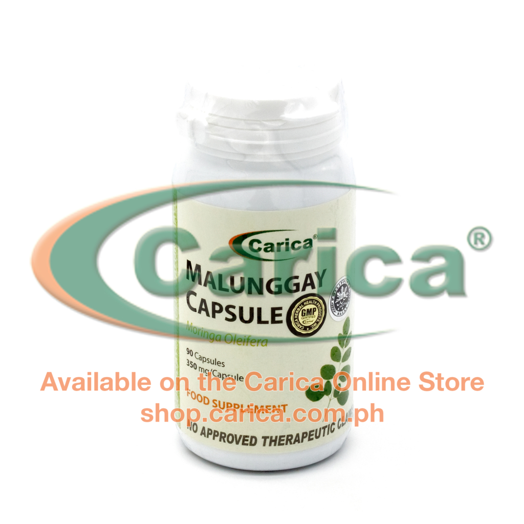 Malunggay Capsules (Moringa oleifera) – 90 Capsules – Carica Herbal ...