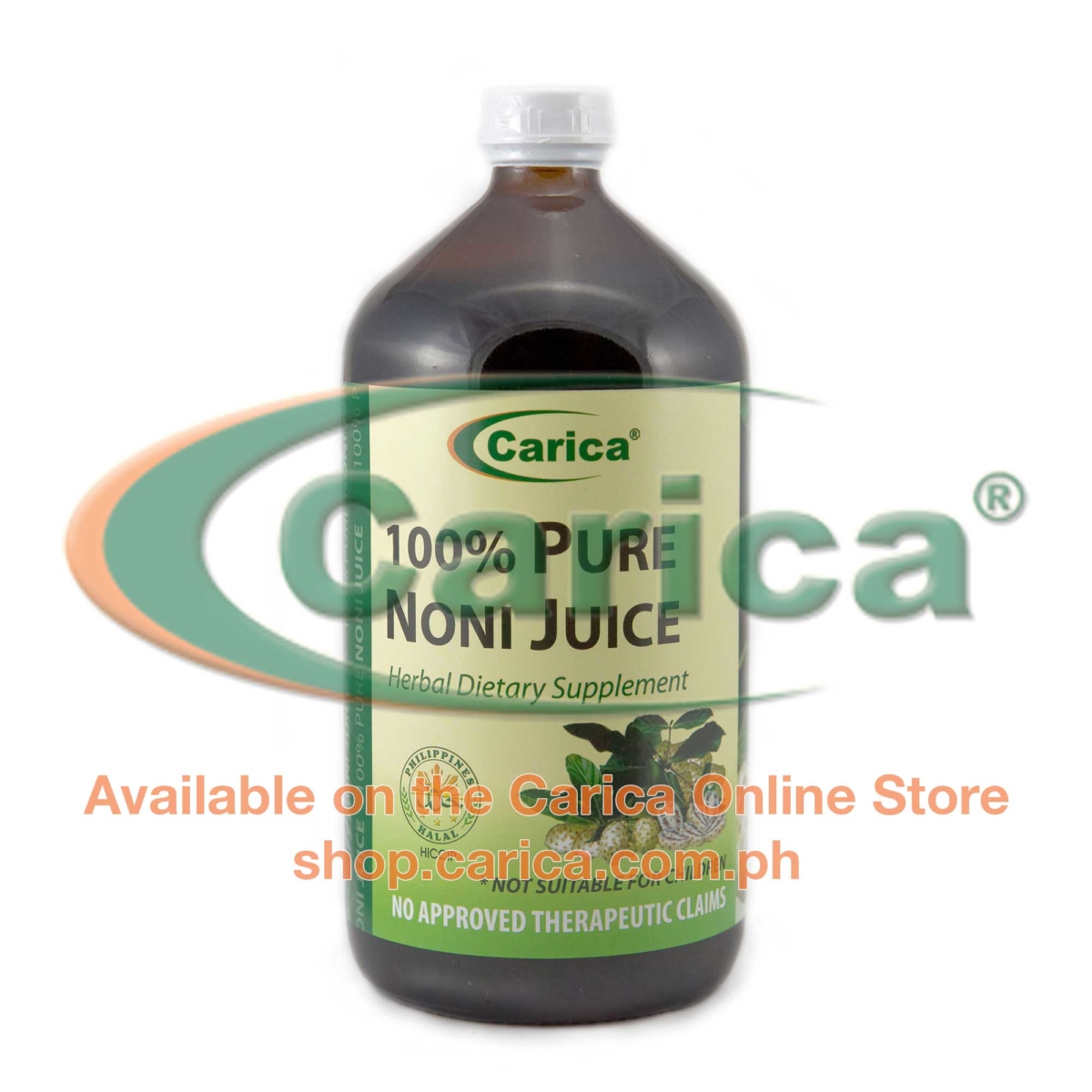 100 Pure Noni Juice (Morinda citrifolia) 1000ml Carica Herbal