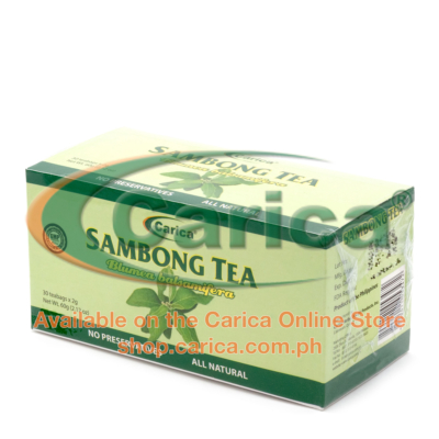 Sambong Tea (Blumea balsamifera) – Box of 30 Tea bags – Carica Herbal ...